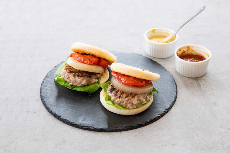 スチームミートバーガーの写真